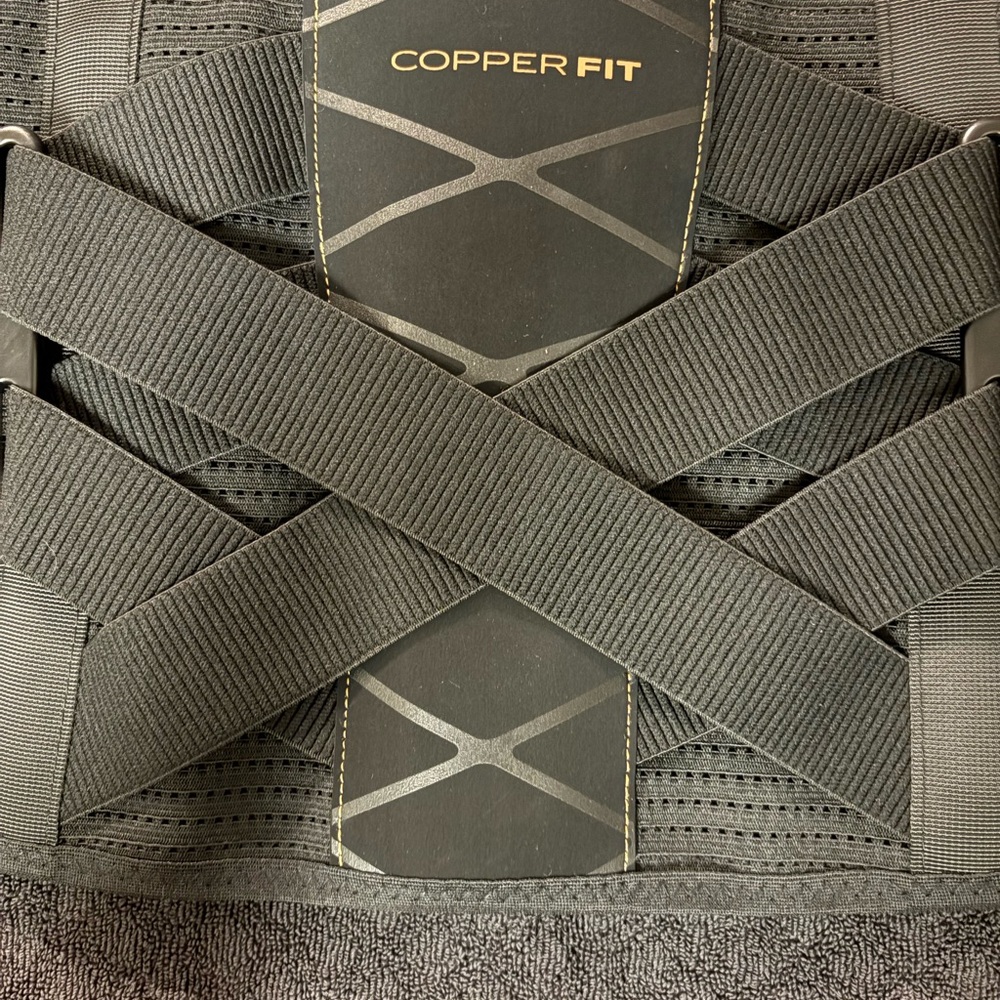Copper Fit Black Compression Back Support NWOT Size Small/Medium - Picture 4 of 15